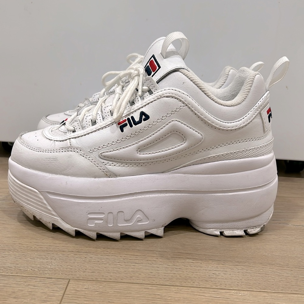 Womens Fila Disruptor Platform Wedge 2”+ (Used)